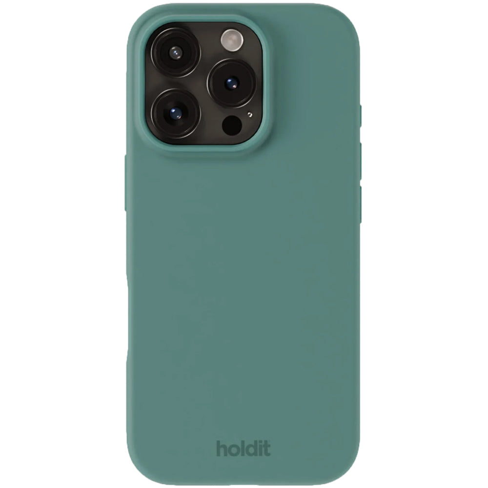 Holdit Silicone Cover iPhone 16 Pro - Grøn image