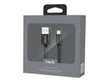 Havit Lightning cable sleeved MFi - Sort 1m