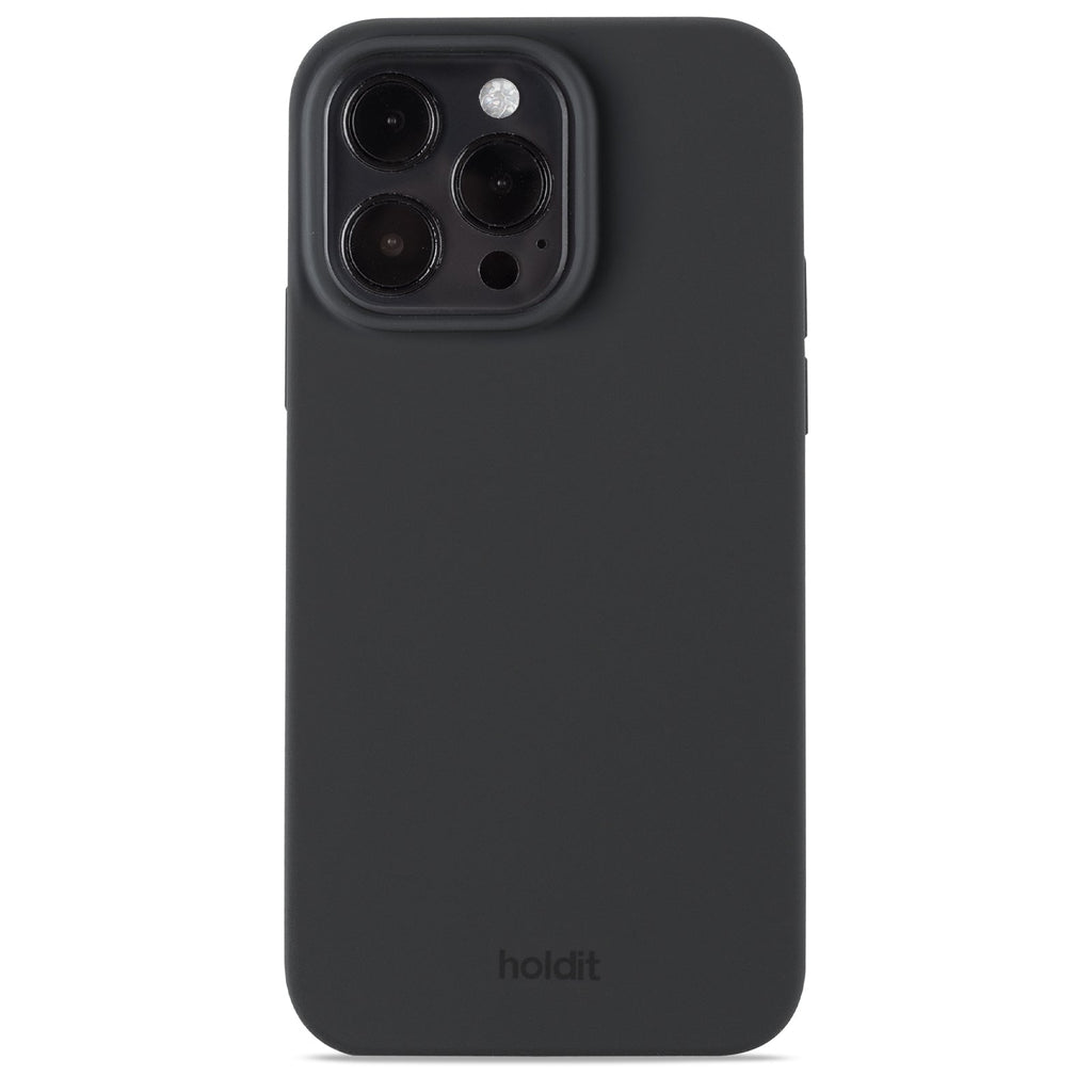 Holdit Silicone Cover iPhone 15 Pro Max - Sort image
