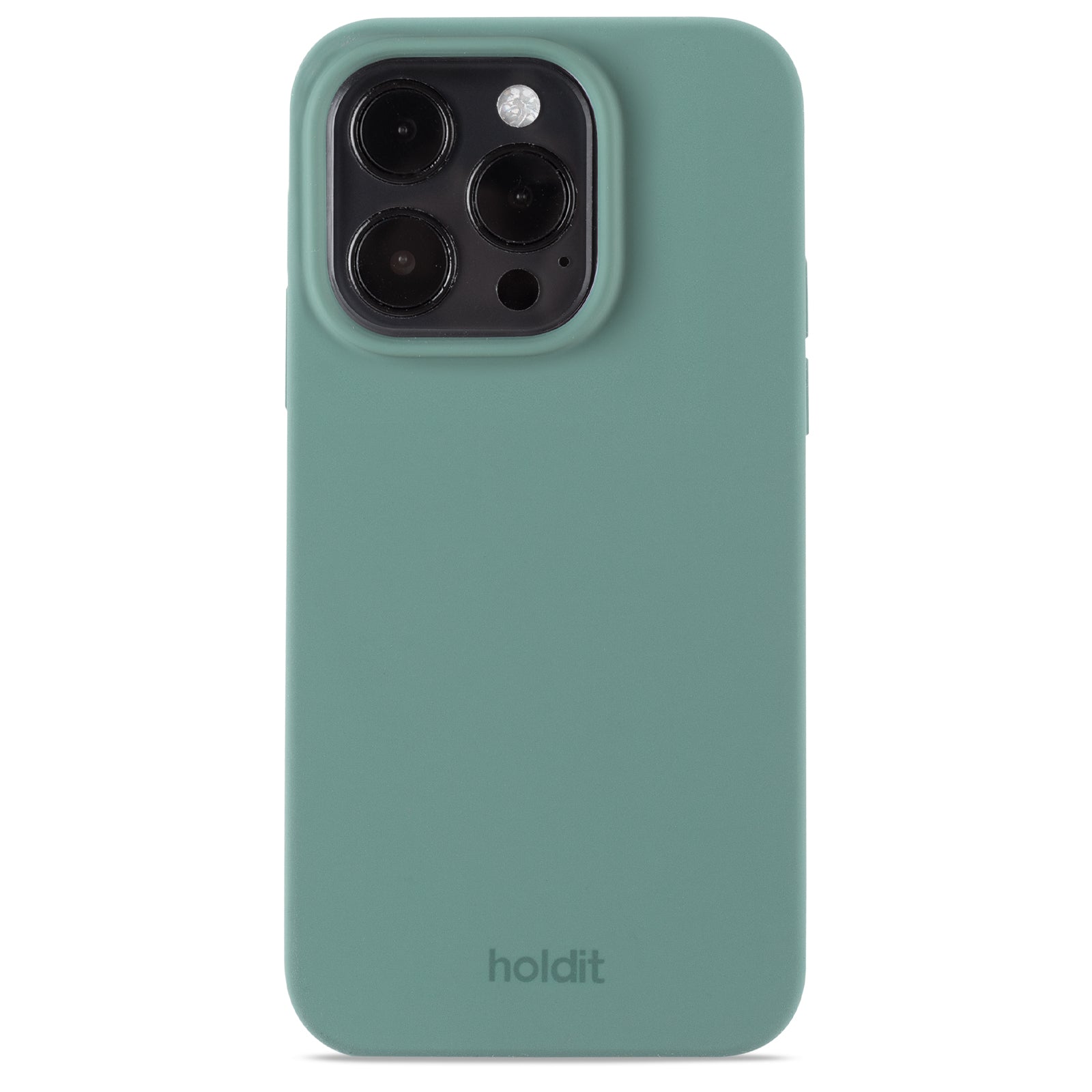 Holdit Silicone Cover iPhone 15 Pro - Grøn image