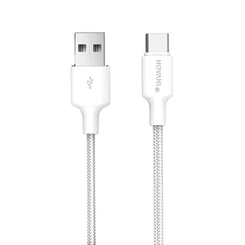 USB A to USB-C Cable 12W (1.5M) Hvid image 0