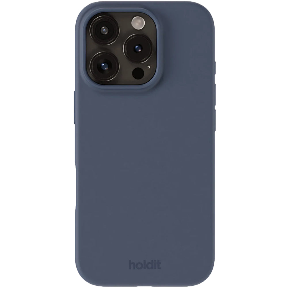 Holdit Silicone Cover iPhone 16 Pro - Blå image