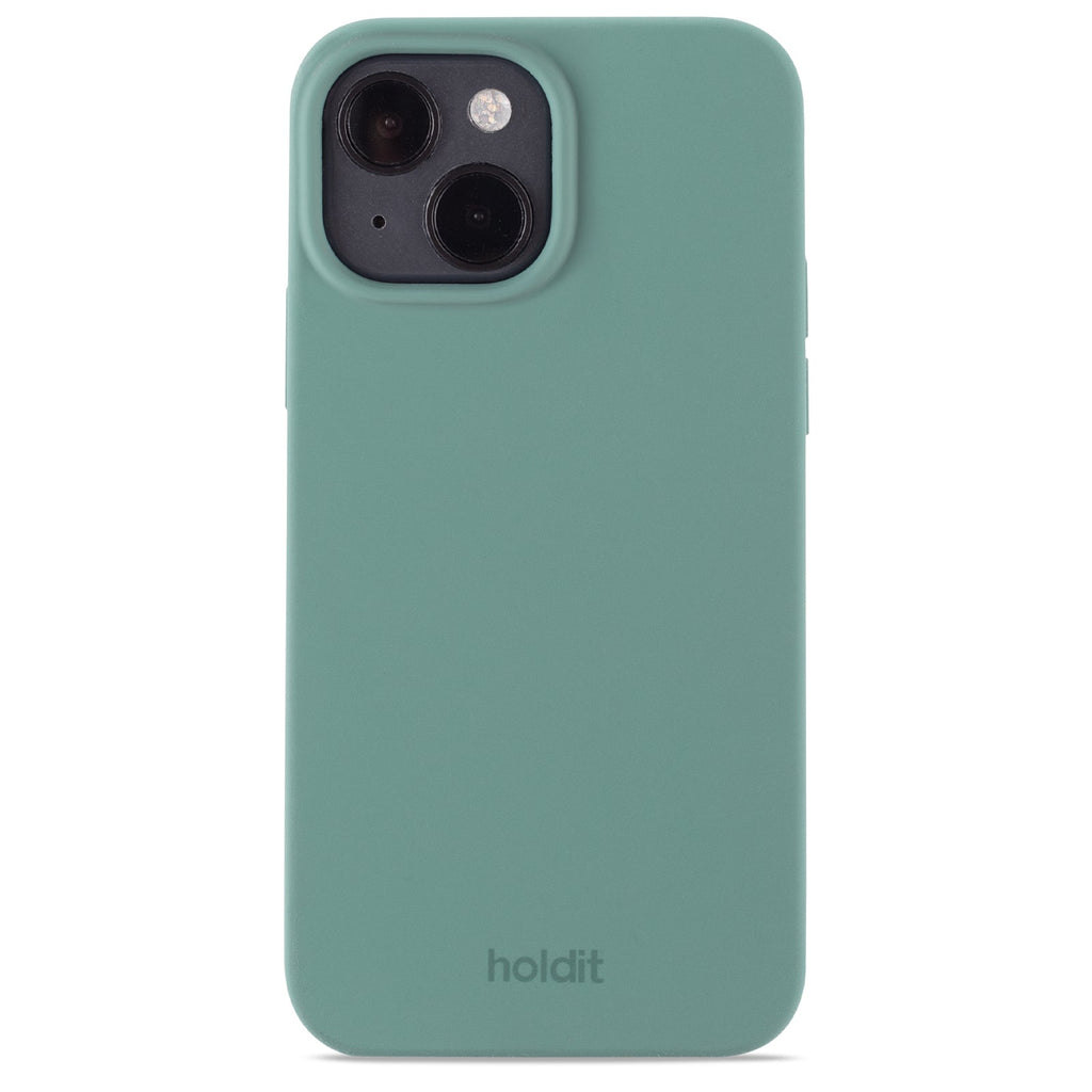 Holdit Silicone Cover iPhone 15 - Grøn image